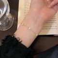 Kleeblatt-Armband mit Zirkonia